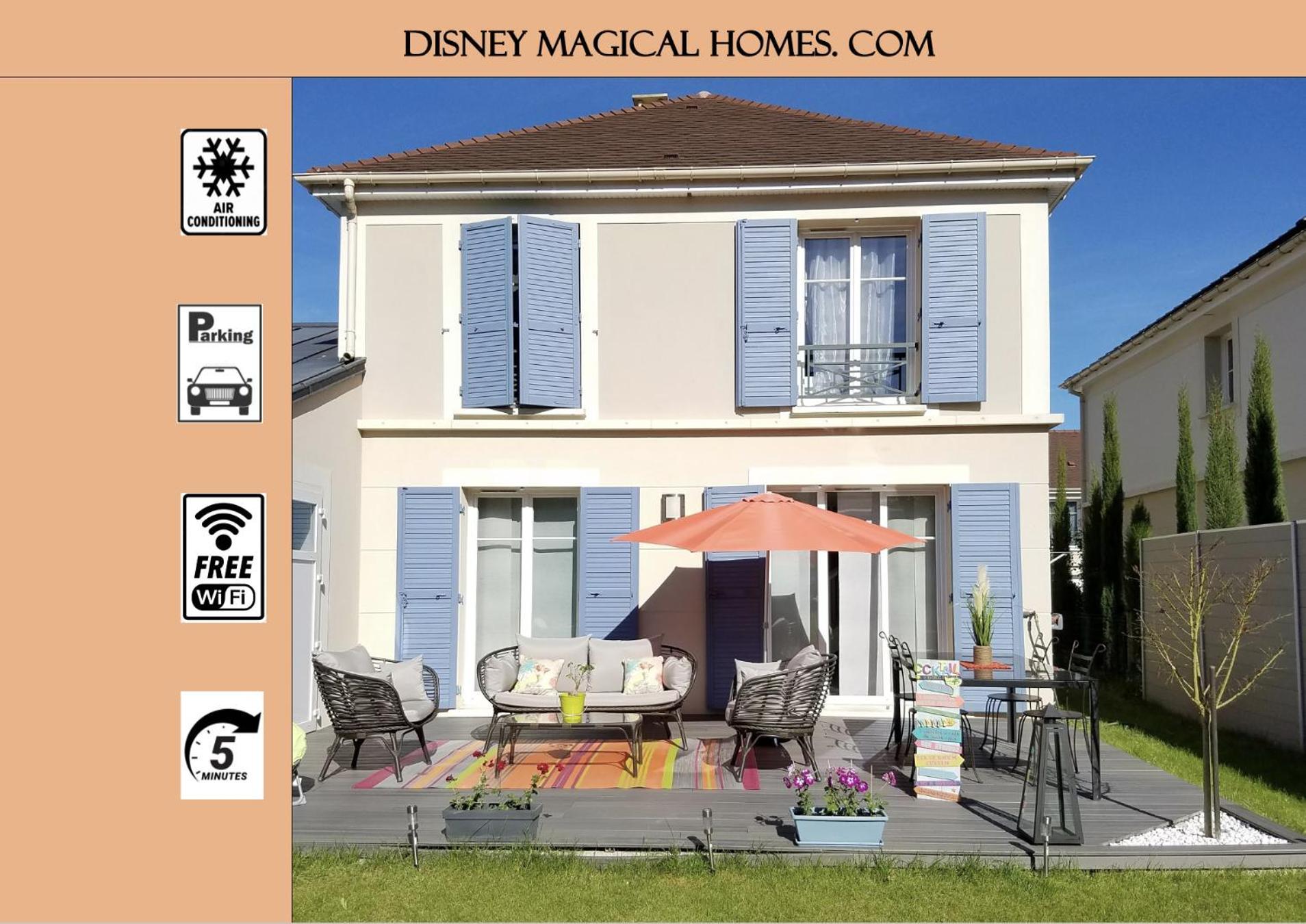 Air-Conditionned Villa, 5 Min To The Park - Disney Magical Homes, Paris Magny-le-Hongre Eksteriør bilde